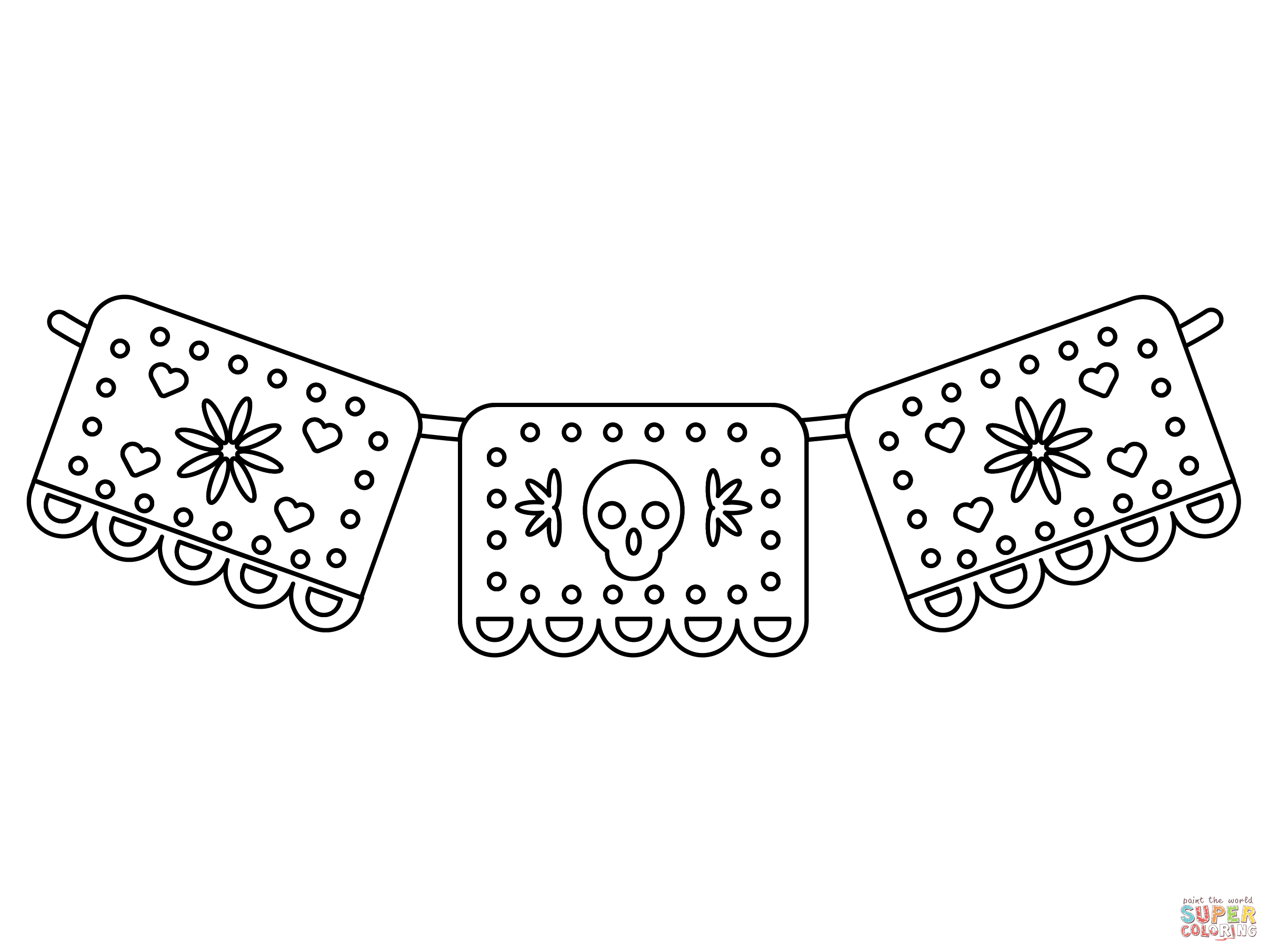 Papel Picado Template Free Printable Printables Template Free