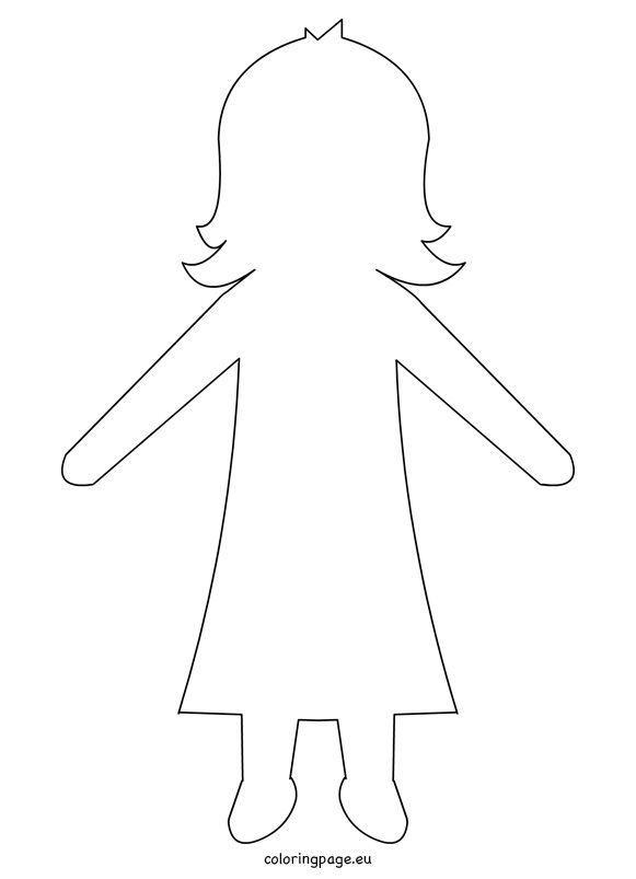 Paper Doll Printable Template Printable Sight Words List