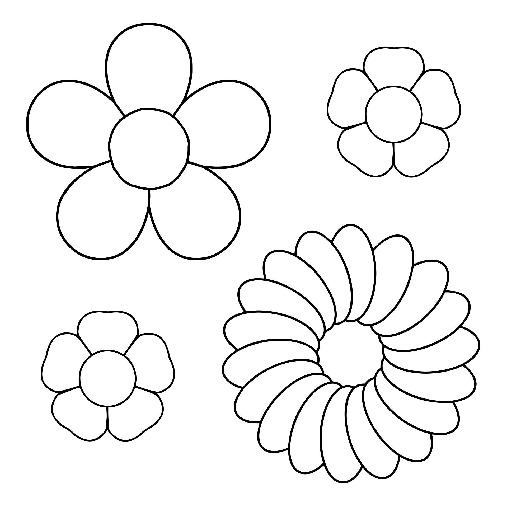 Paper Flower Templates 10 Free PDF Printables Printablee Flower 