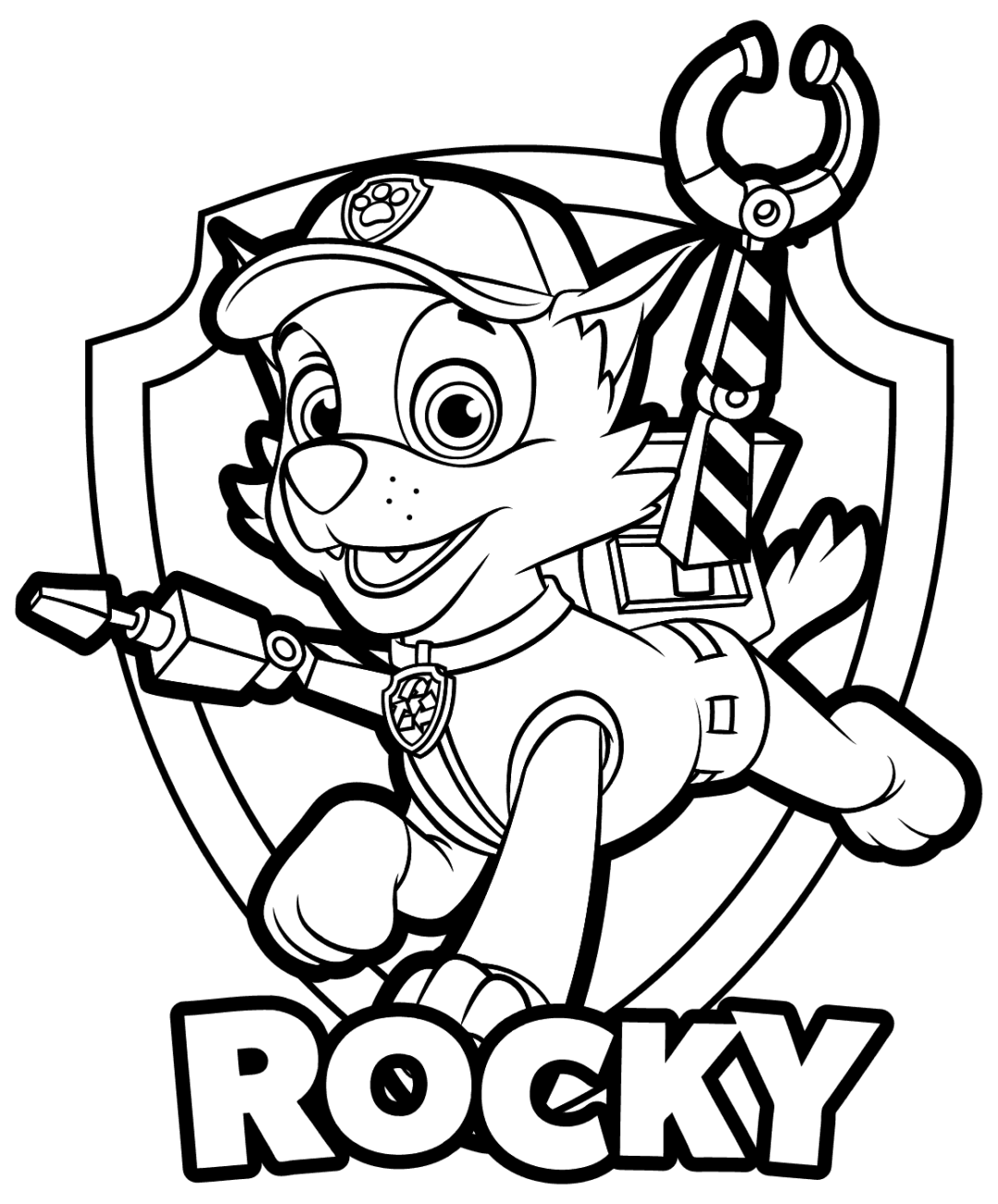 Paw Patrol Rocky Free Printable Coloring Pages Free Coloring Pages 