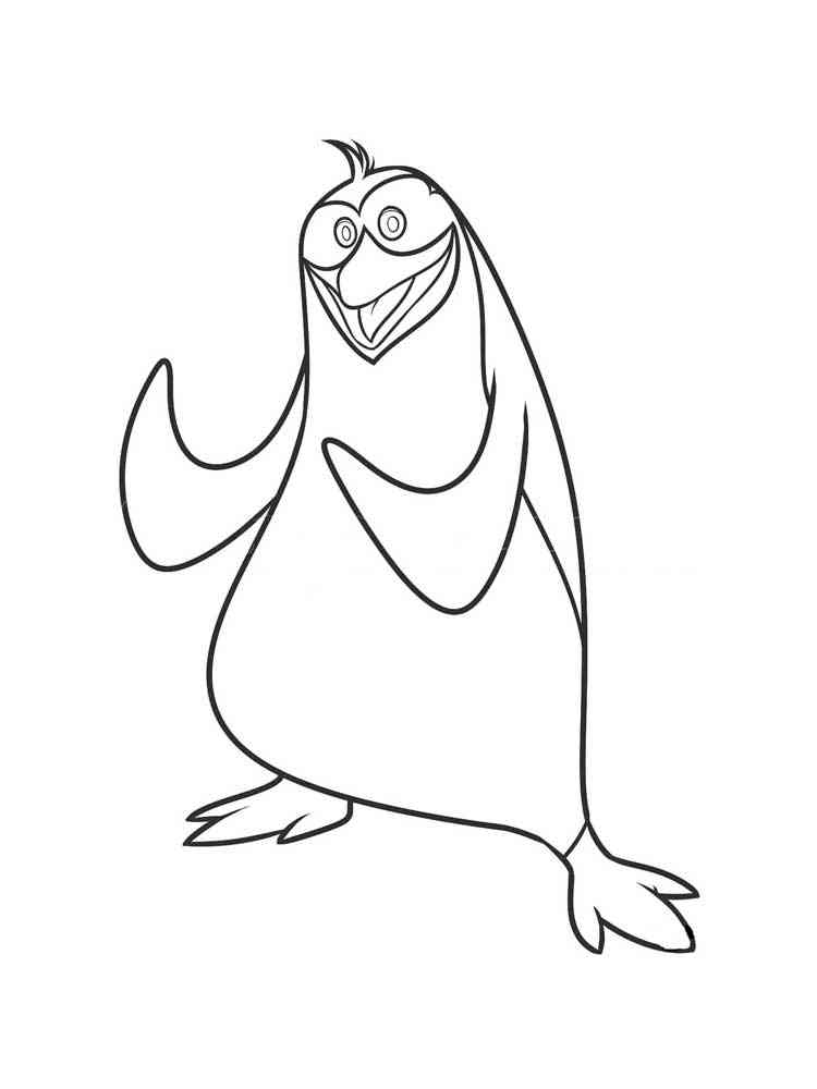 Penguins Of Madagascar Coloring Pages