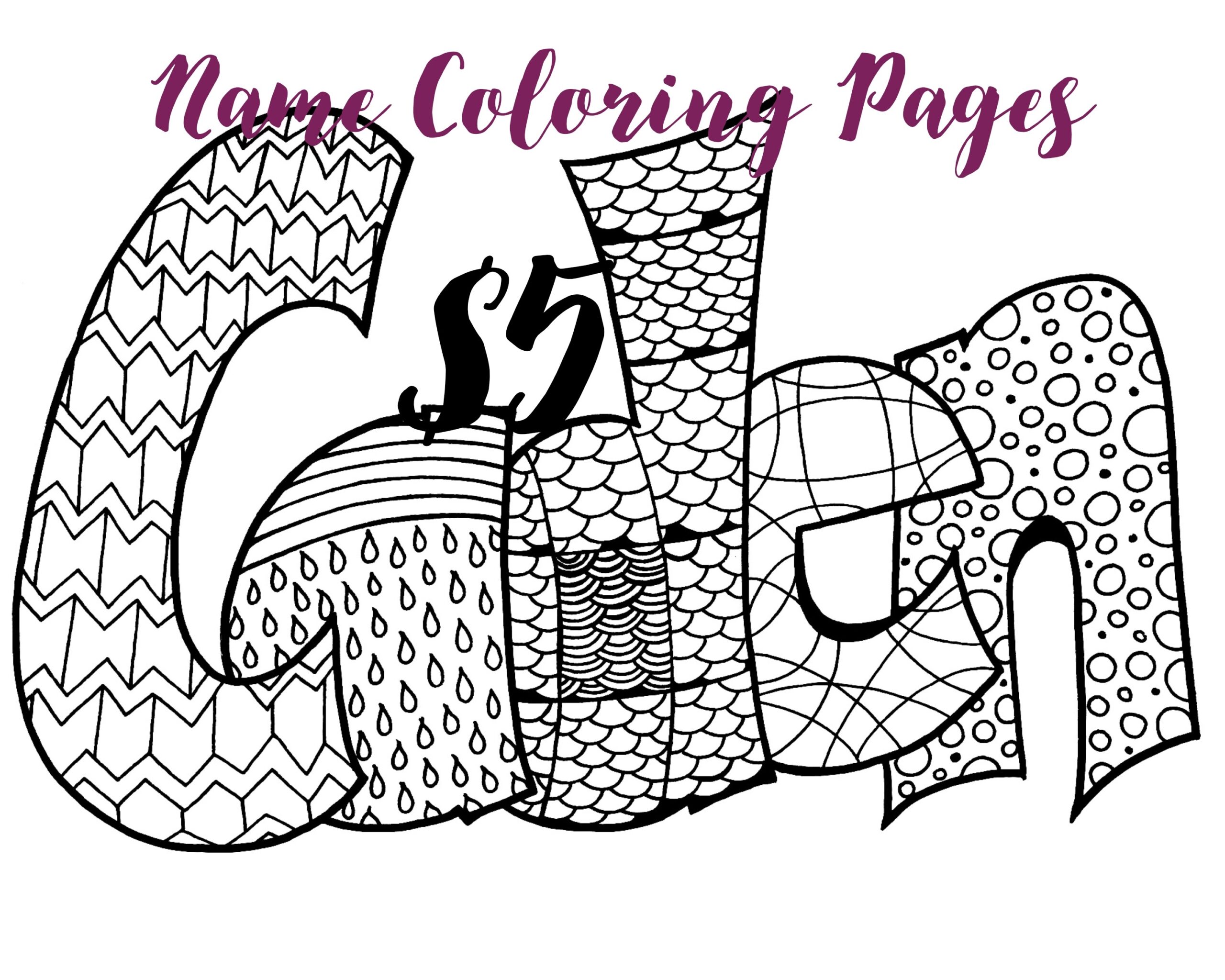 Personalized Name Coloring Pages Jillian Coloring Pages