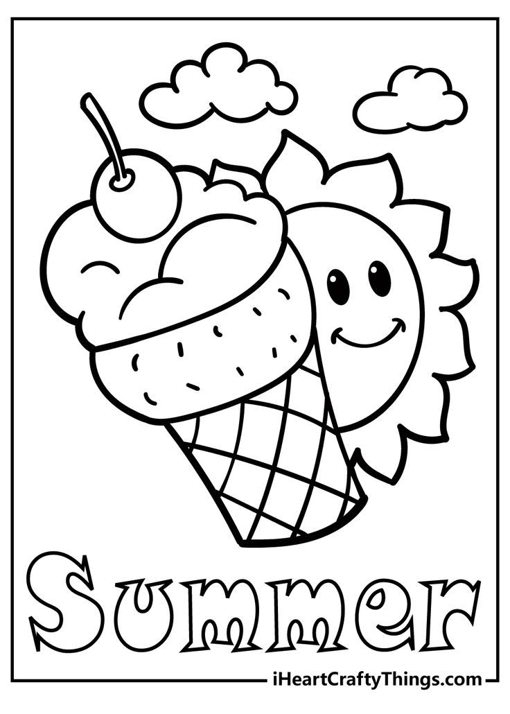 Pin By Rosetta Holt On Summer Summer Coloring Sheets Kindergarten