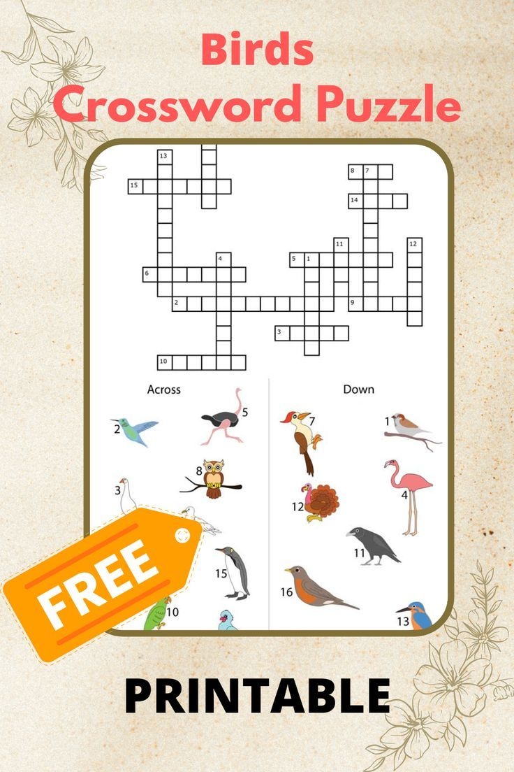 Pin On Free Printable Crossword Puzzles