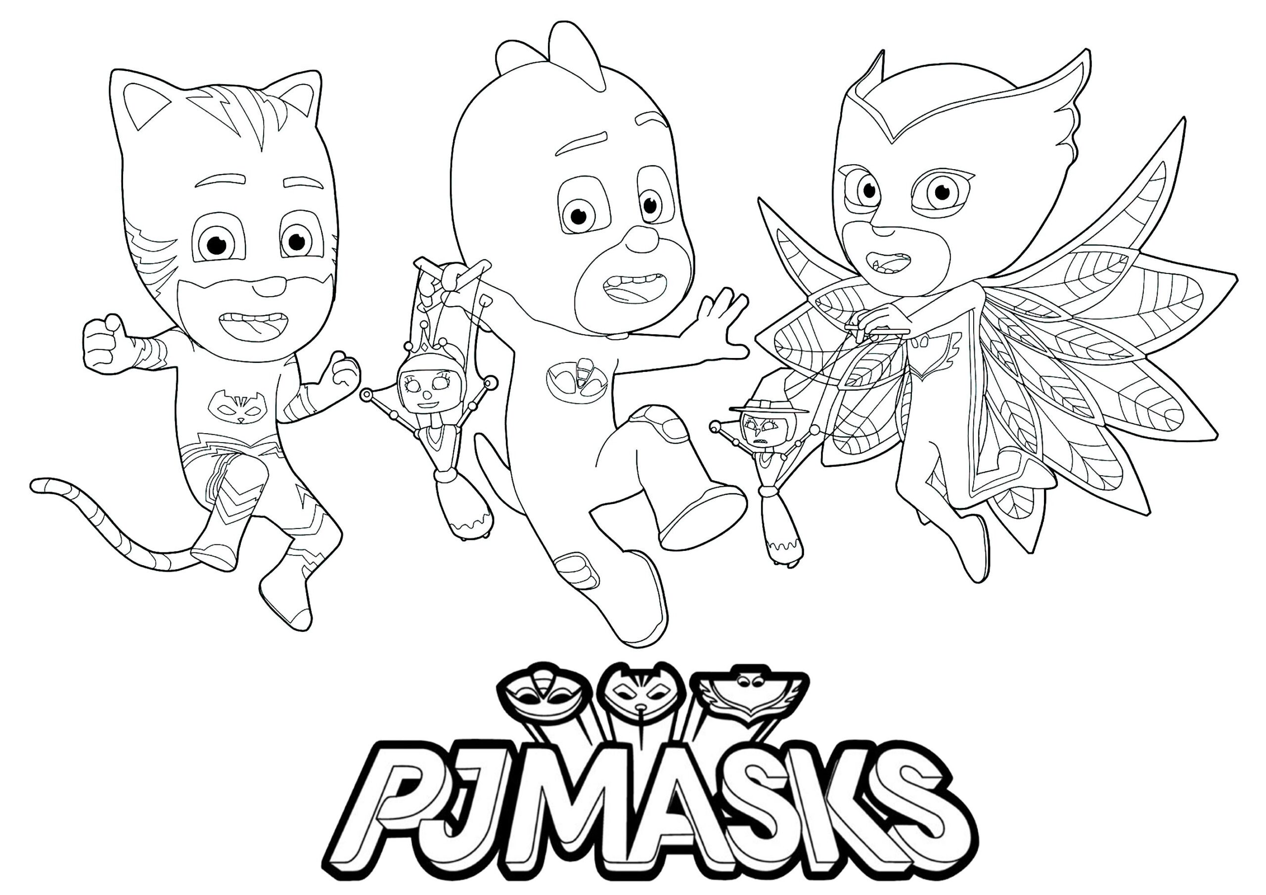 Pj Masks To Print For Free PJ Masks Kids Coloring Pages