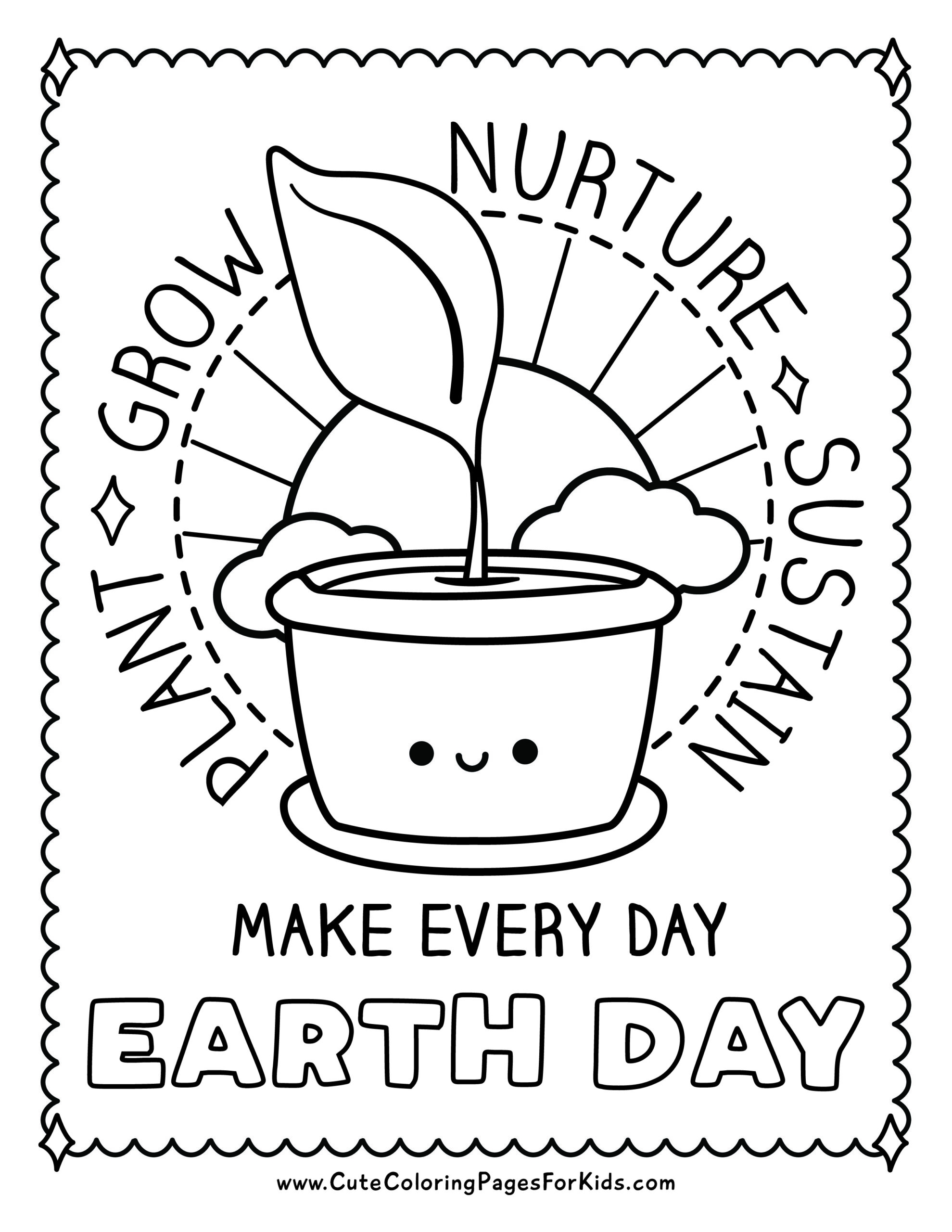 Planet Earth Day Coloring Page Mores pics