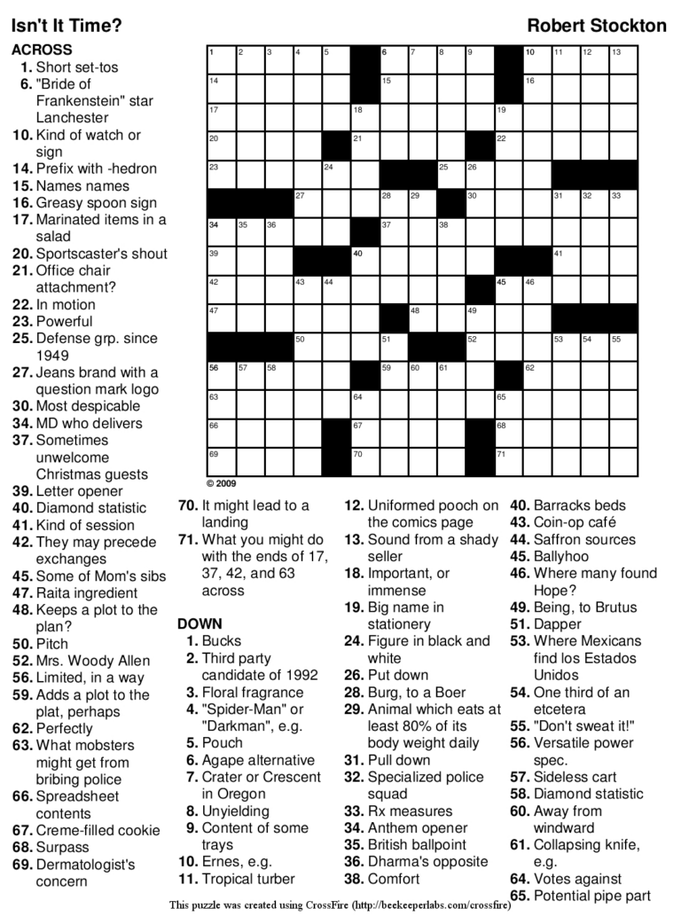 Pop Culture Crossword Puzzles Printable Printable Crossword Puzzles 