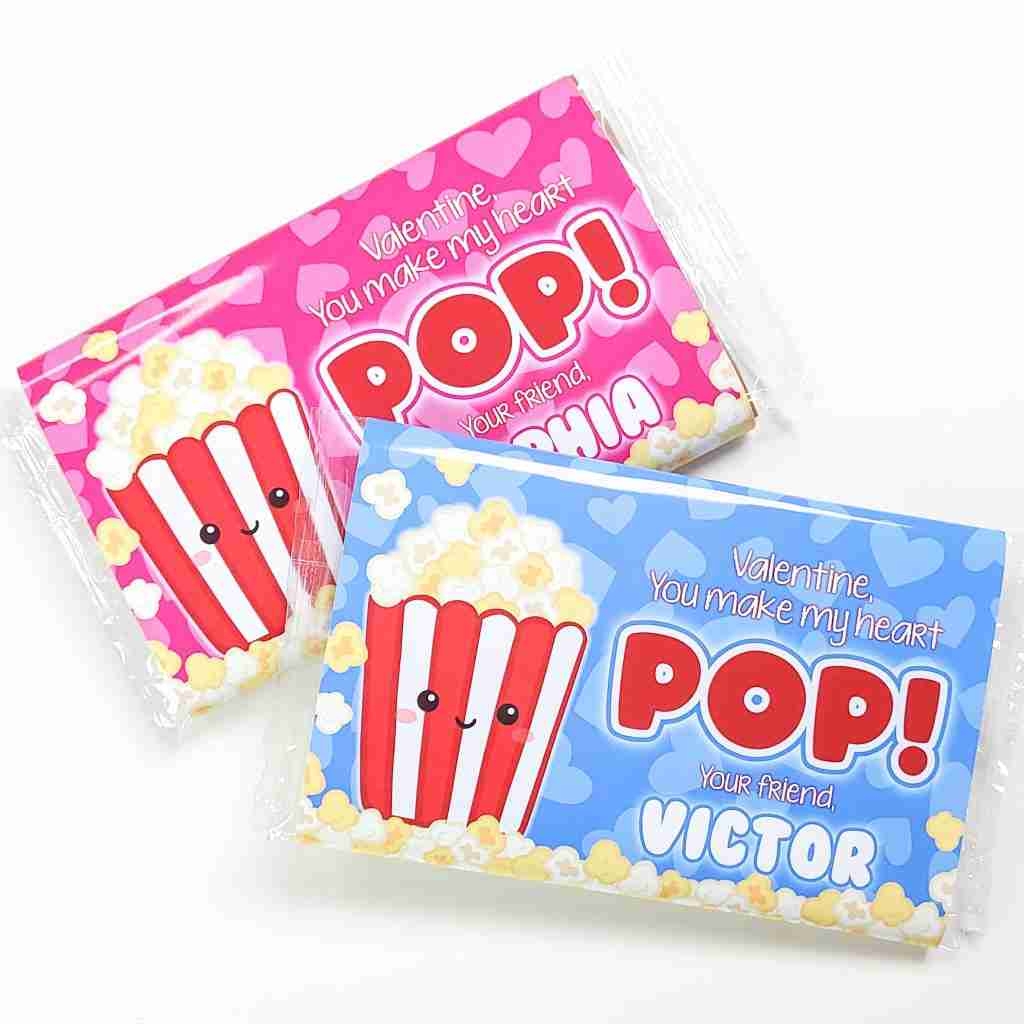 Popcorn Template Printable Wrapper Pretty Party Crafty