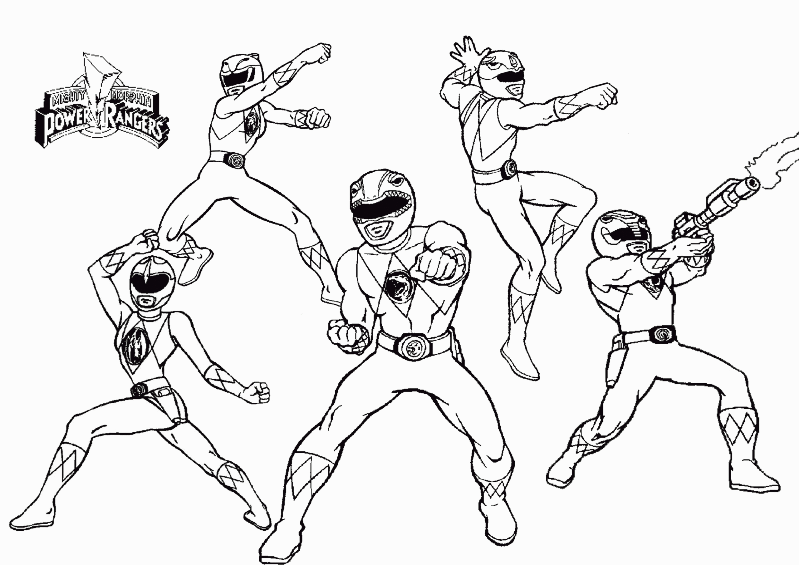 Power Ranger Jungle Fury Coloring Pages Coloring Home