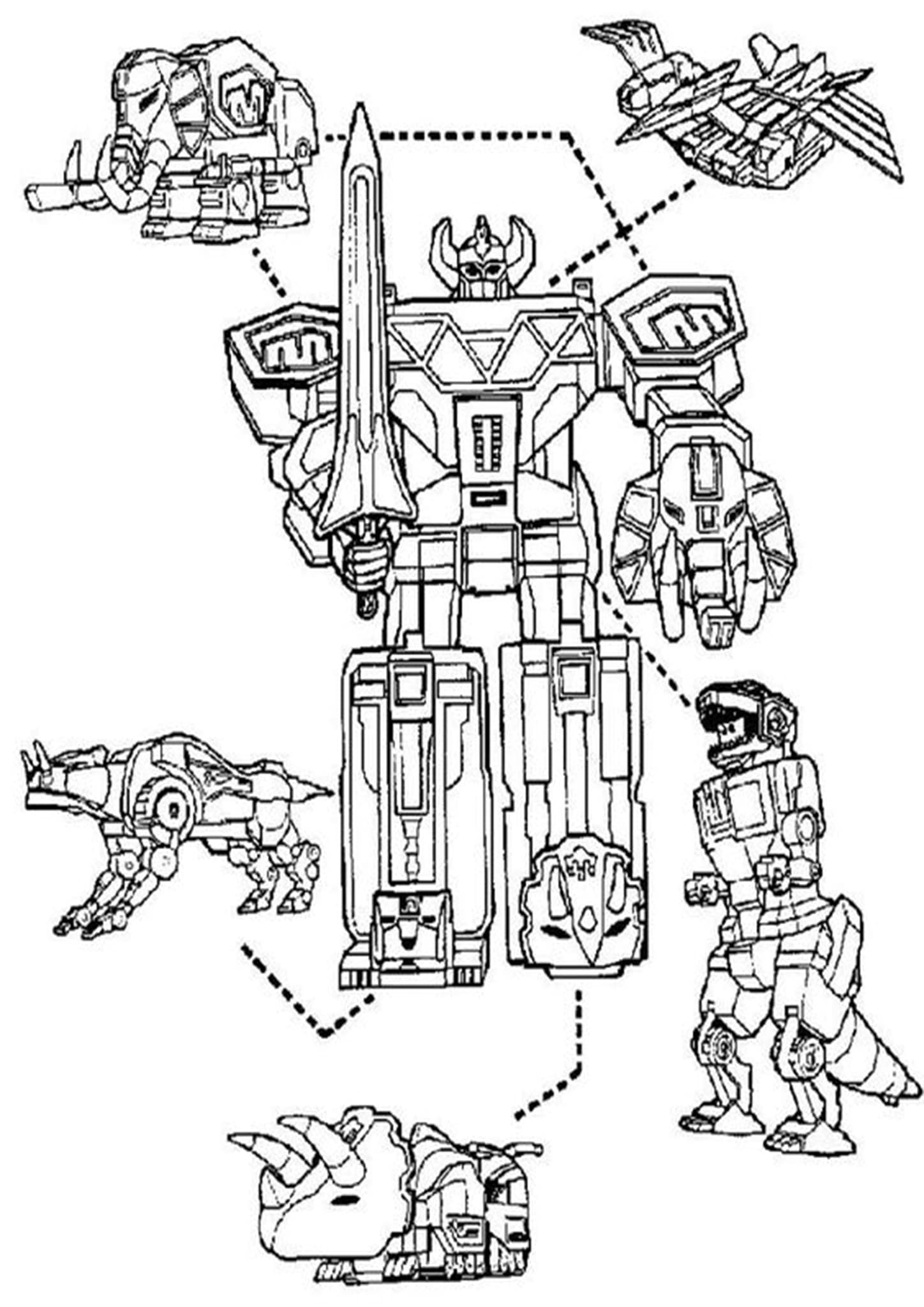 Power Rangers Coloring Pages Goaldon