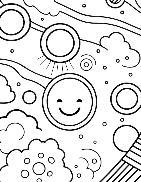 Premium Vector Bold And Easy Coloring Pages