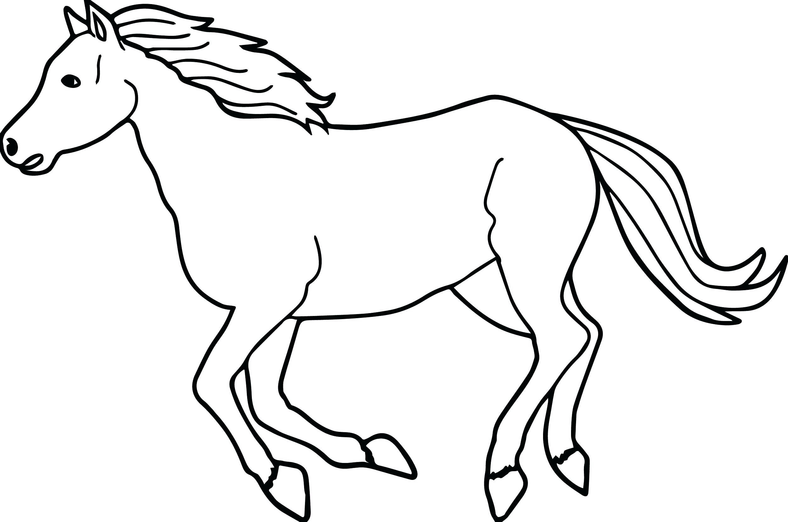 Preschool Horse Printable Coloring Pages Coloring Pages