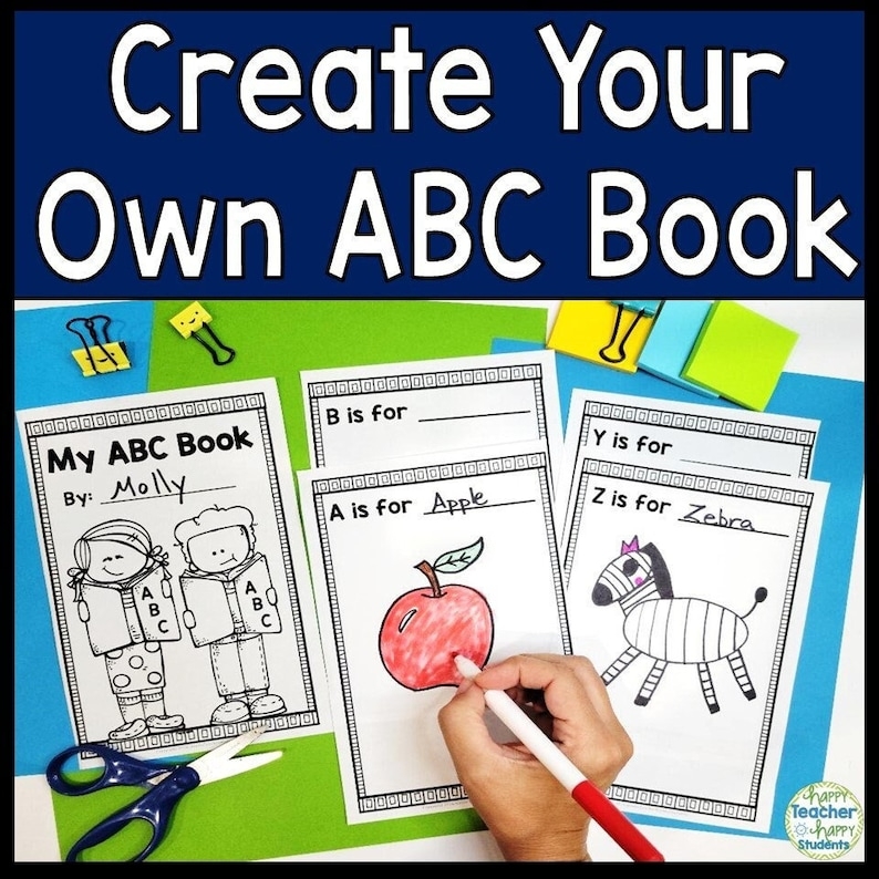 Printable ABC Book Template Alphabet Book For Any Topic ABC Book 