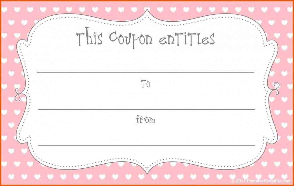Printable Blank Coupons Template