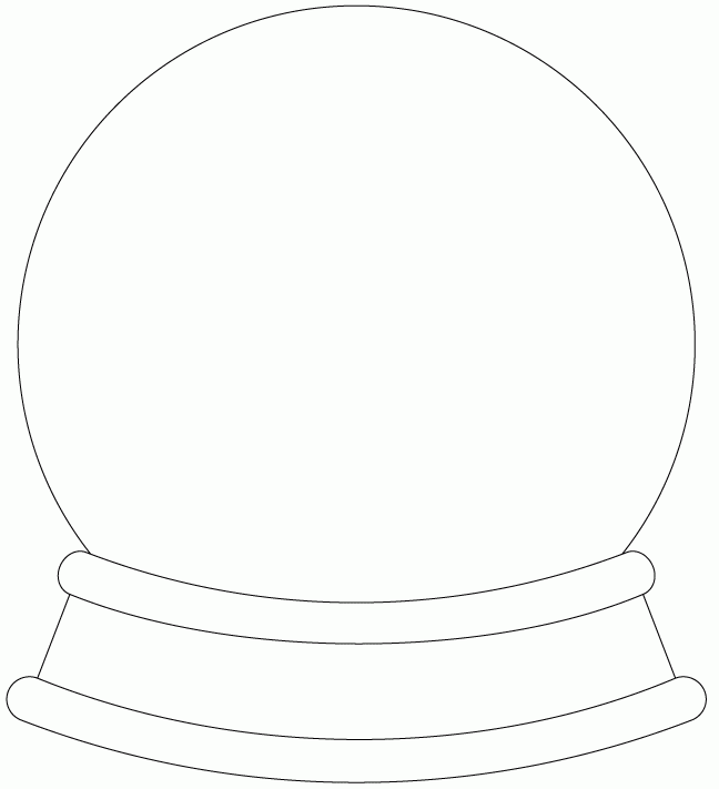 Printable Blank Snow Globe Template Printable Templates