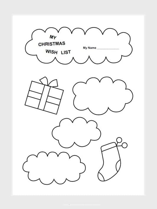 Printable Christmas List Template PrintableLib