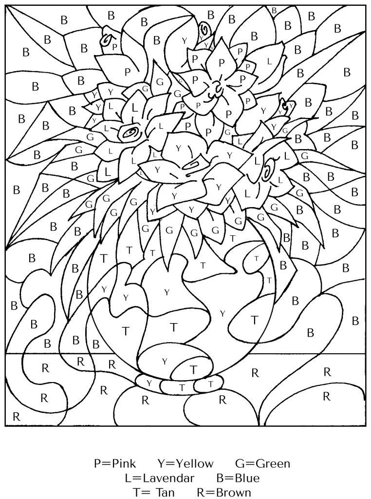 Printable Color By Number Pages Free