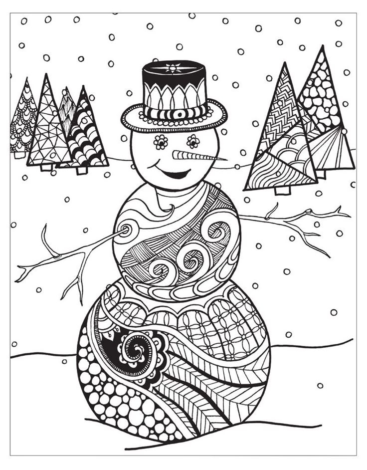Printable Coloring Pages Snowman Coloring Pages Coloring Pages 