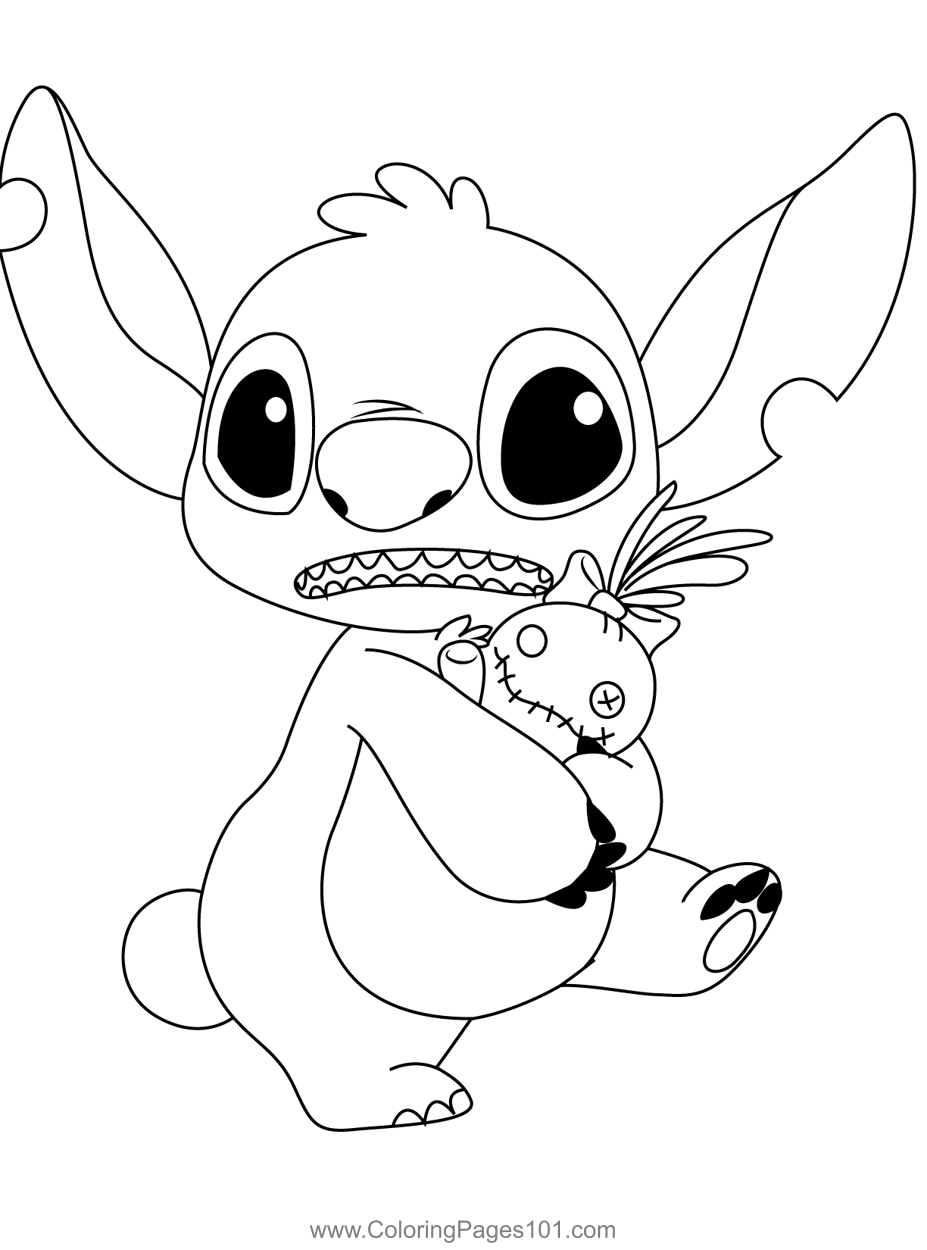 Printable Colouring Pages Stitch Free Printable Templates