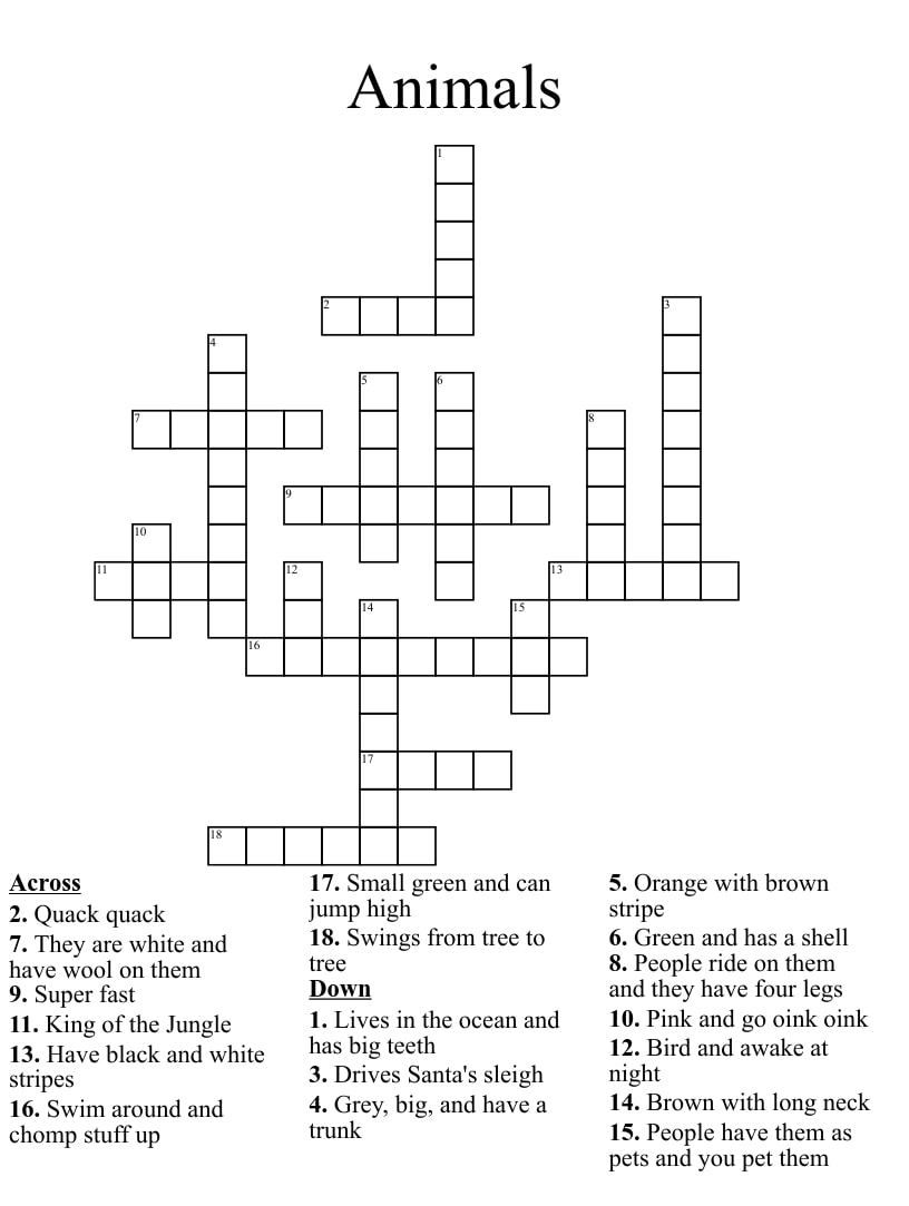 Printable Crossword Puzzles Free Medium Hard Printable JD