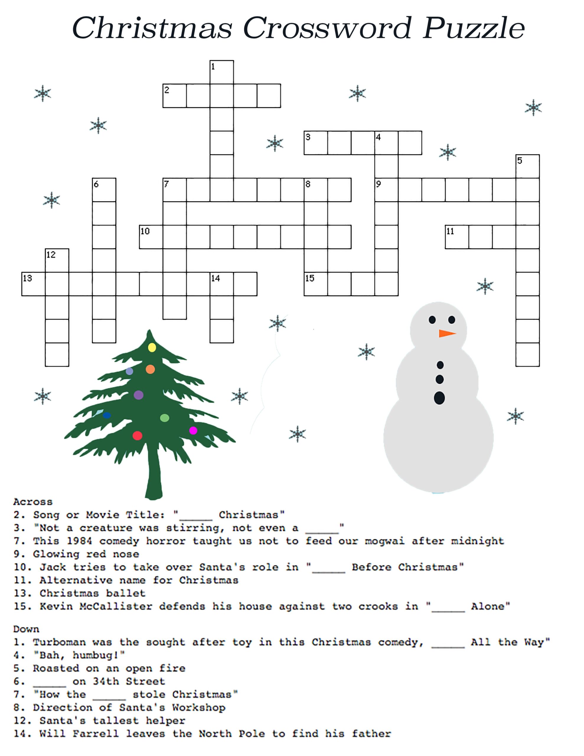 Printable Crosswords With Answers
