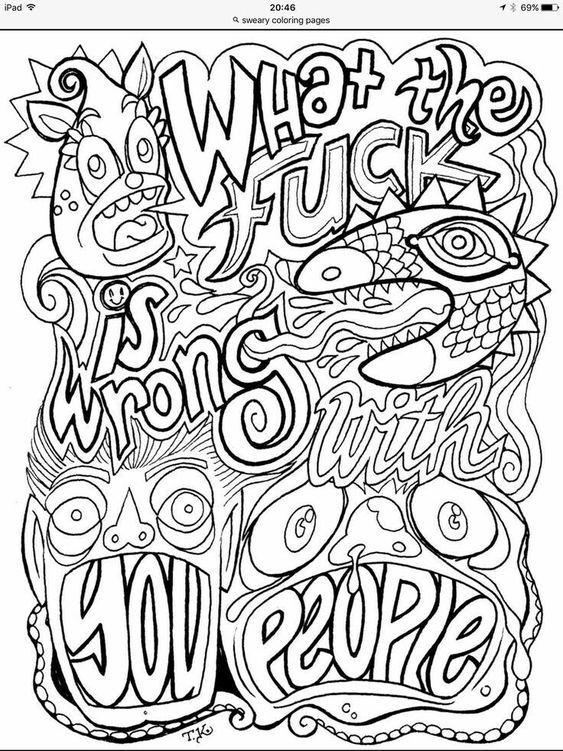 Printable Cuss Word Coloring Pages Free Printable Col Vrogue co