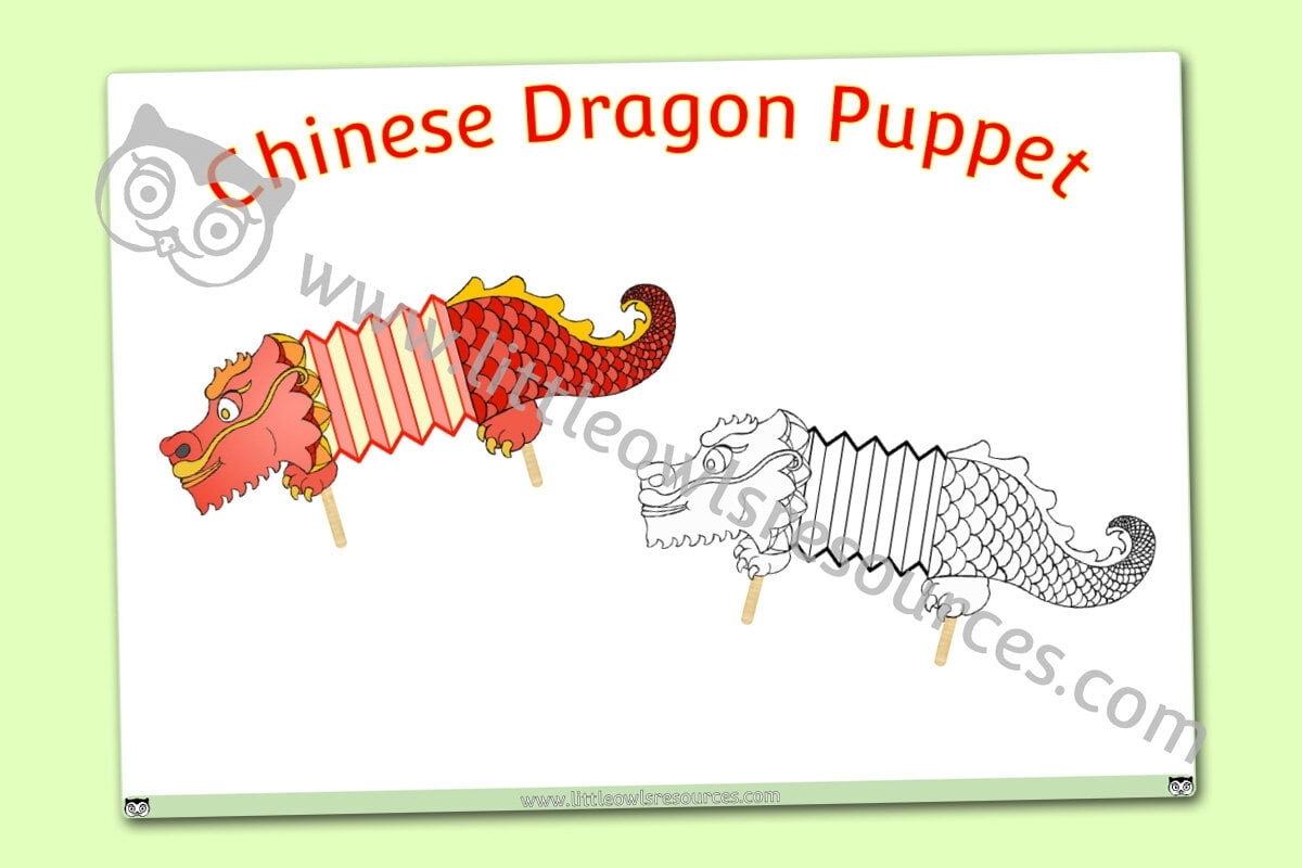 Printable Dragon Craft Template Free Printable