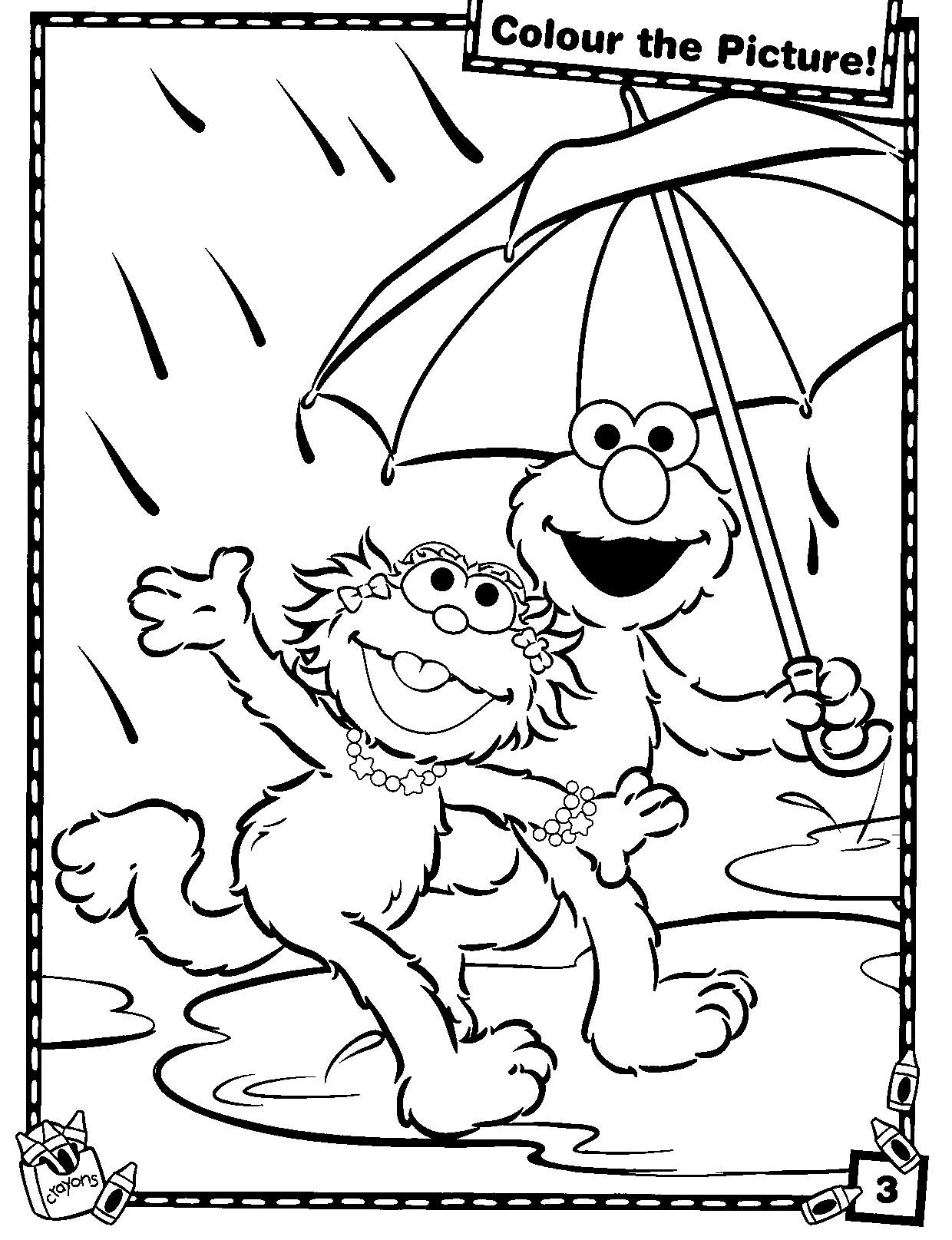 Printable Elmo Coloring Pages