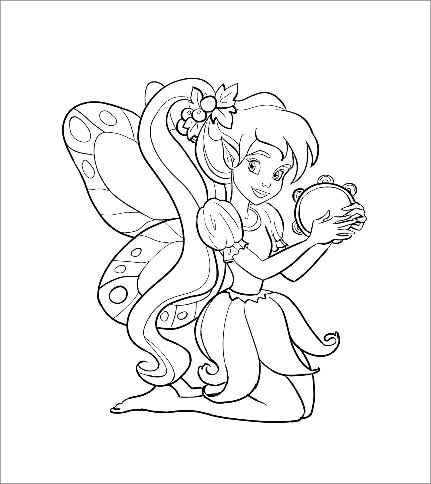 Printable Fairy Coloring Pages To Print ColoringBay