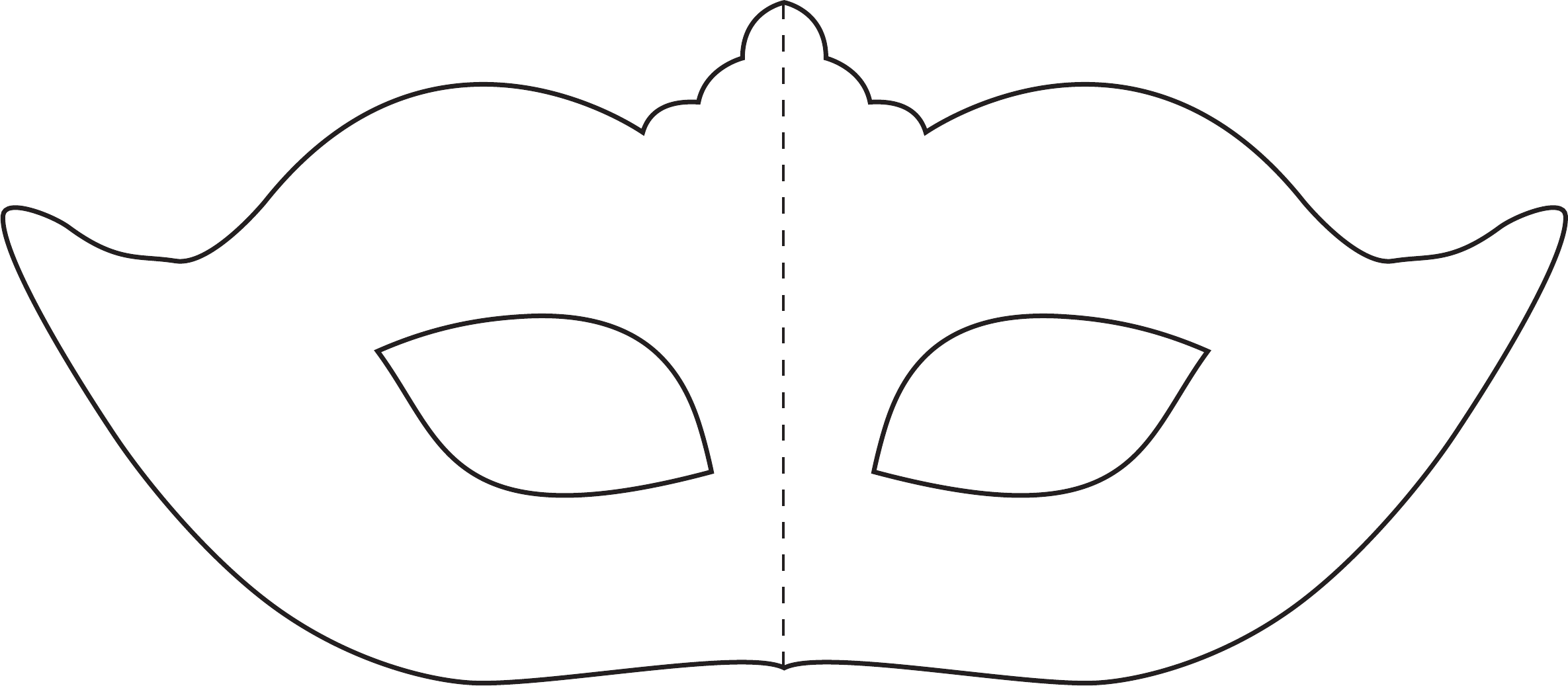 Printable Fish Mask Template