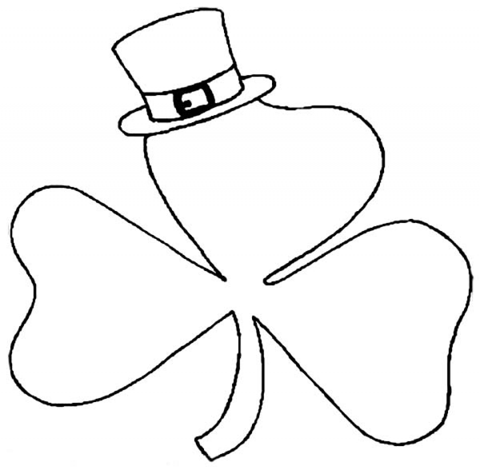 Printable Free Printable Printable Shamrock Coloring Page