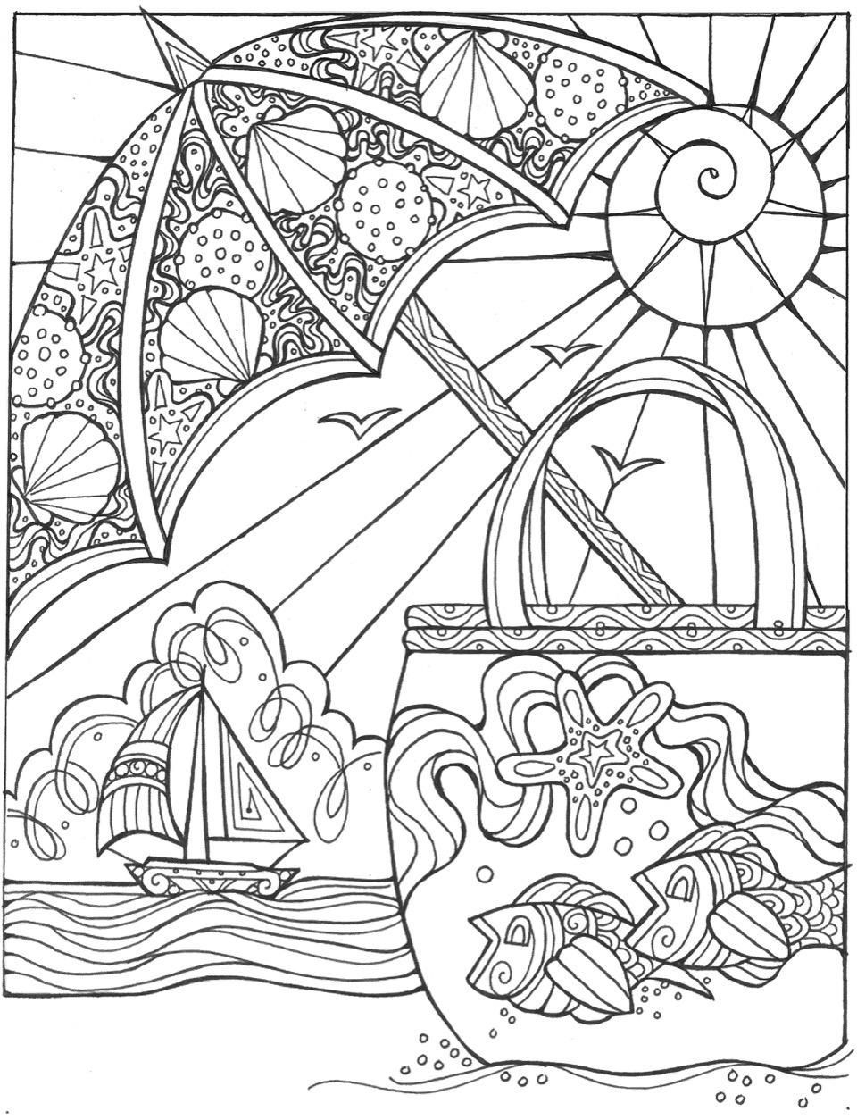 Printable Free Summer Coloring Pages