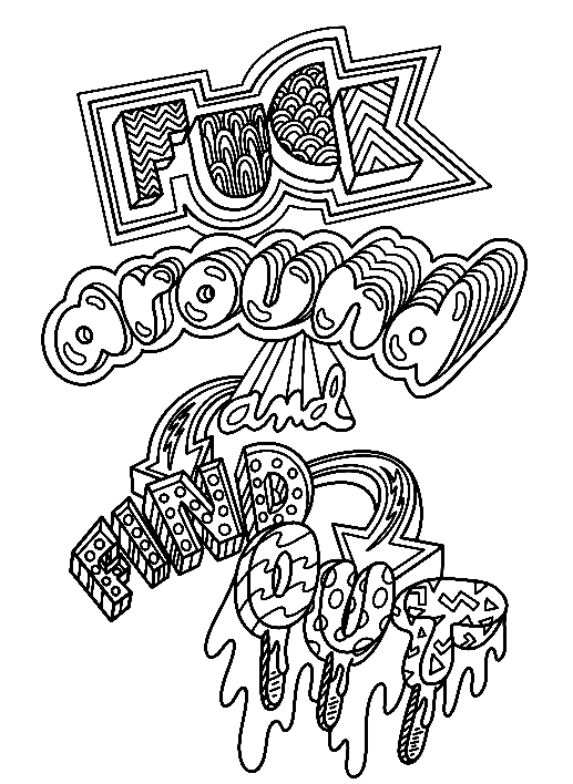 Printable Free Swear Word Coloring Page Free Printable Coloring Pages