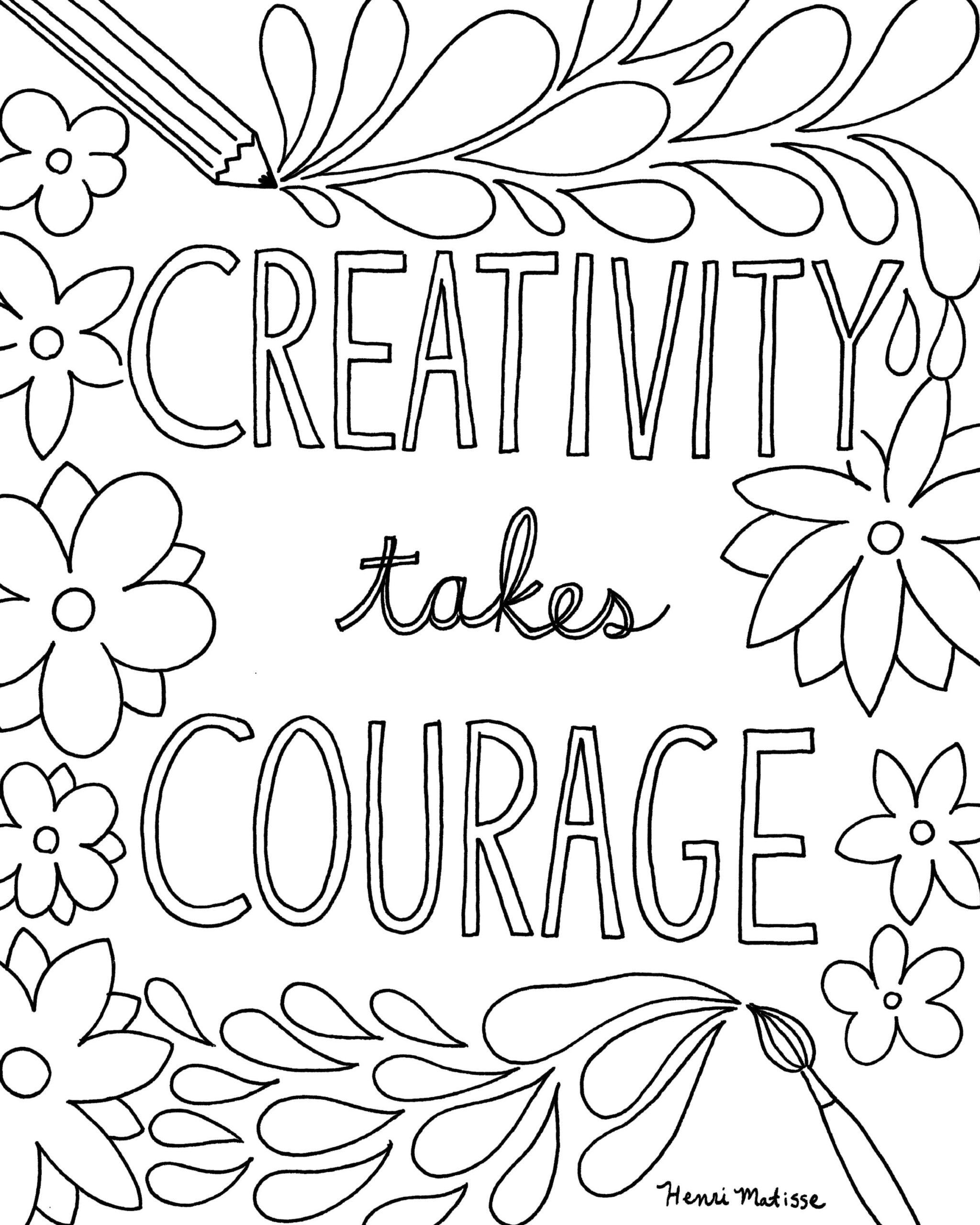 Printable Funny Quotes Coloring Pages