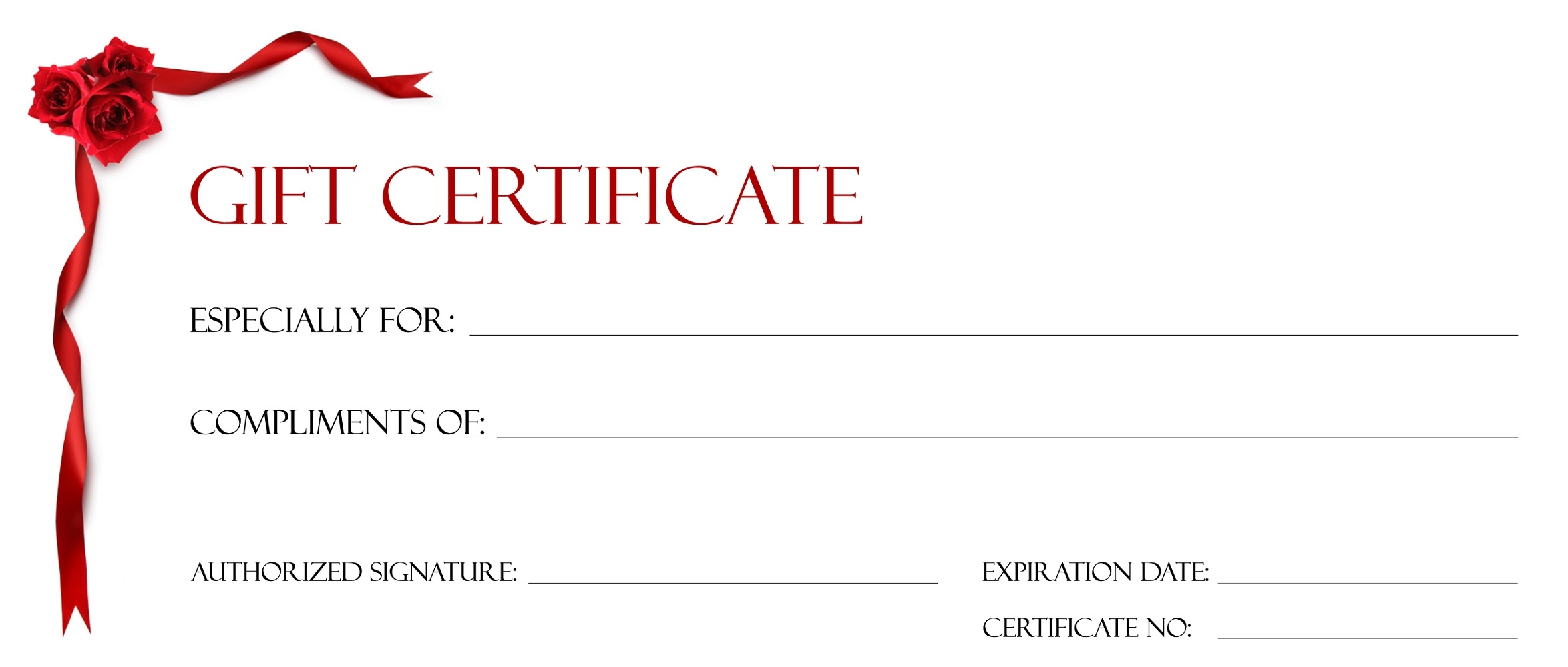 Printable Gift Certificates Templates Free Sarseh