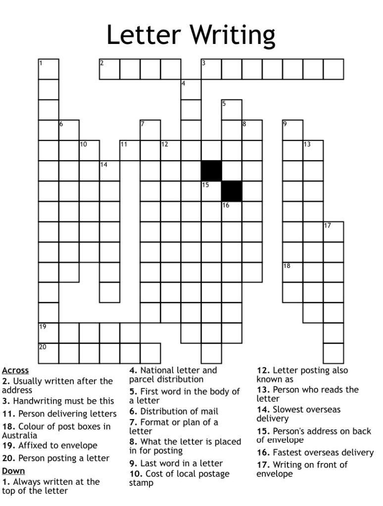 Printable Globe And Mail Crossword Printable JD