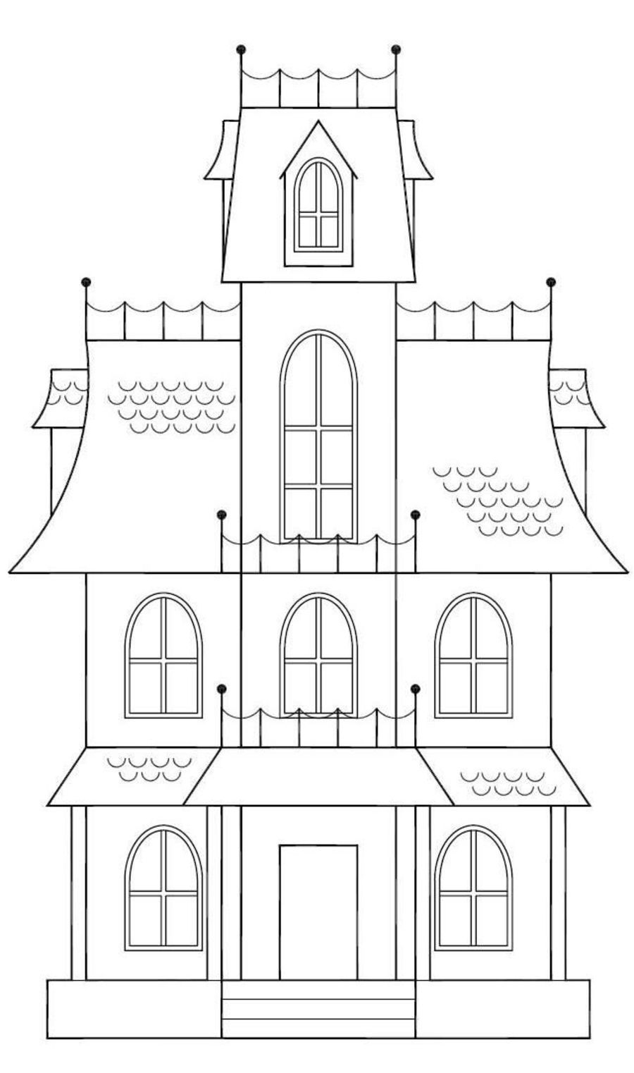 Printable Haunted House Template Dev onallcylinders