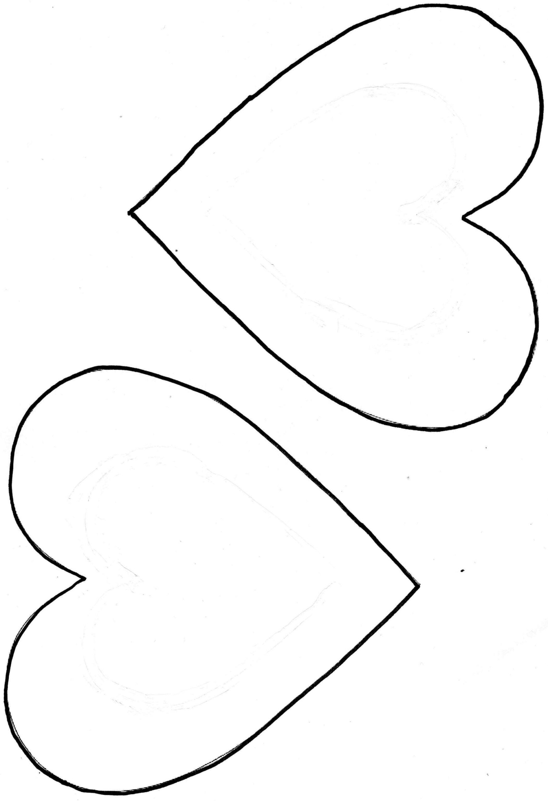 Printable Heart Shape Template ClipArt Best