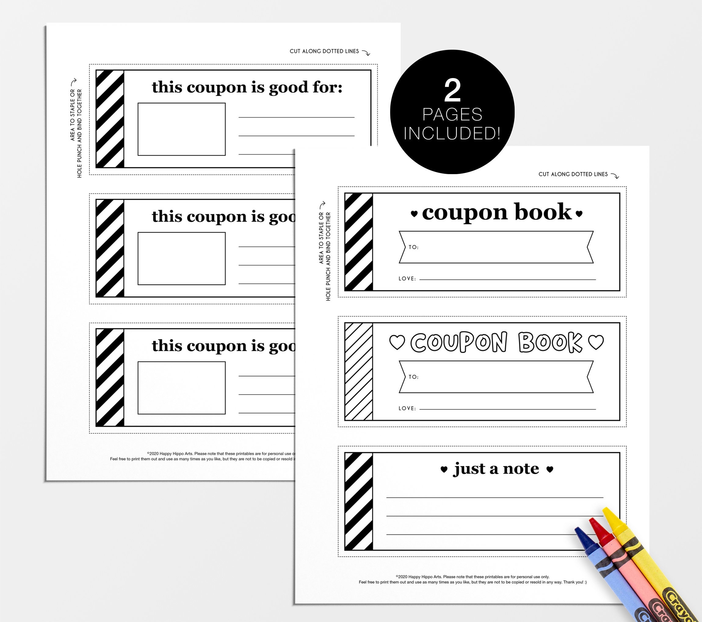 Printable Homemade Coupon Book Template