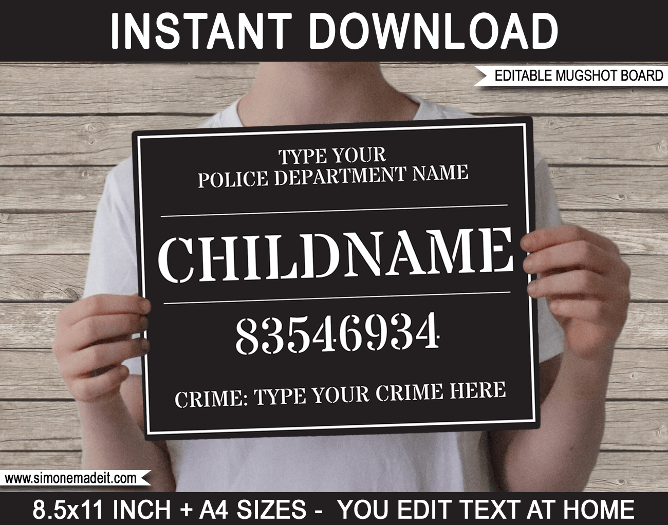 Printable Jail Sign Template Free Printable