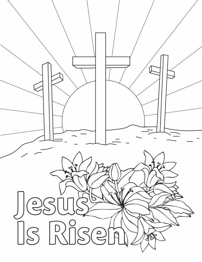 Printable Jesus Coloring Pages Pdf Coloringfolder