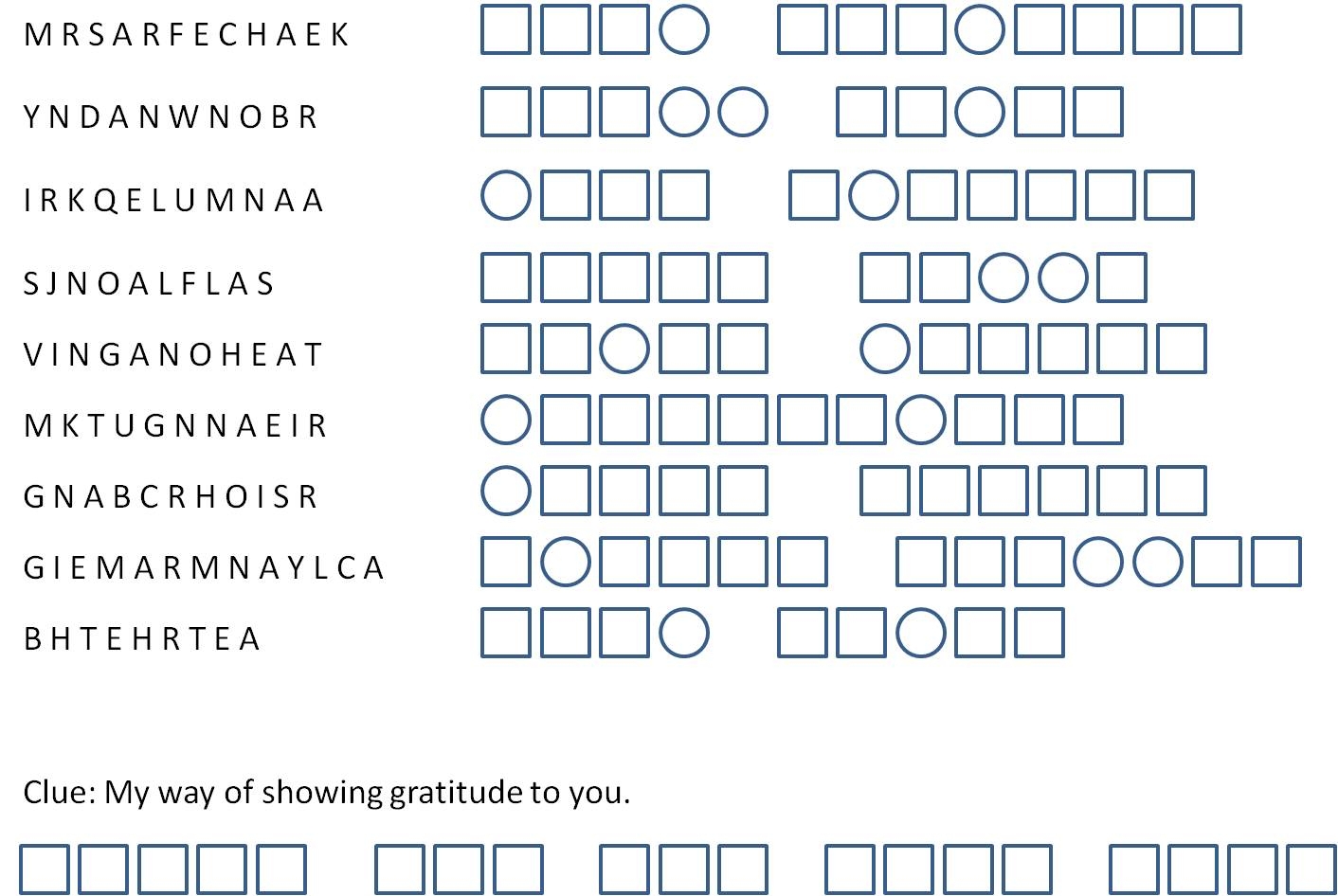 Printable Jumble Crossword Puzzles Printable Crossword Puzzles