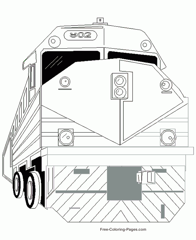 Printable Kid 39 s Coloring Pages Of Trains 004