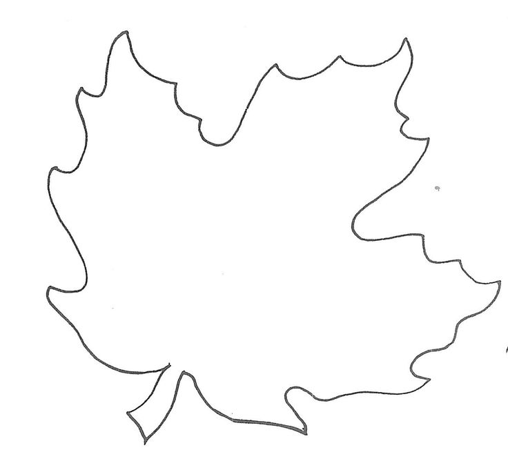 Printable Large Leaf Template Content Calendar Template