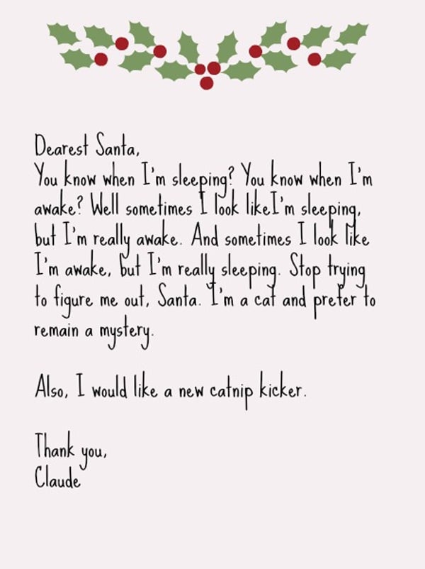 Printable Letters To Santa Claus Template DocTemplates