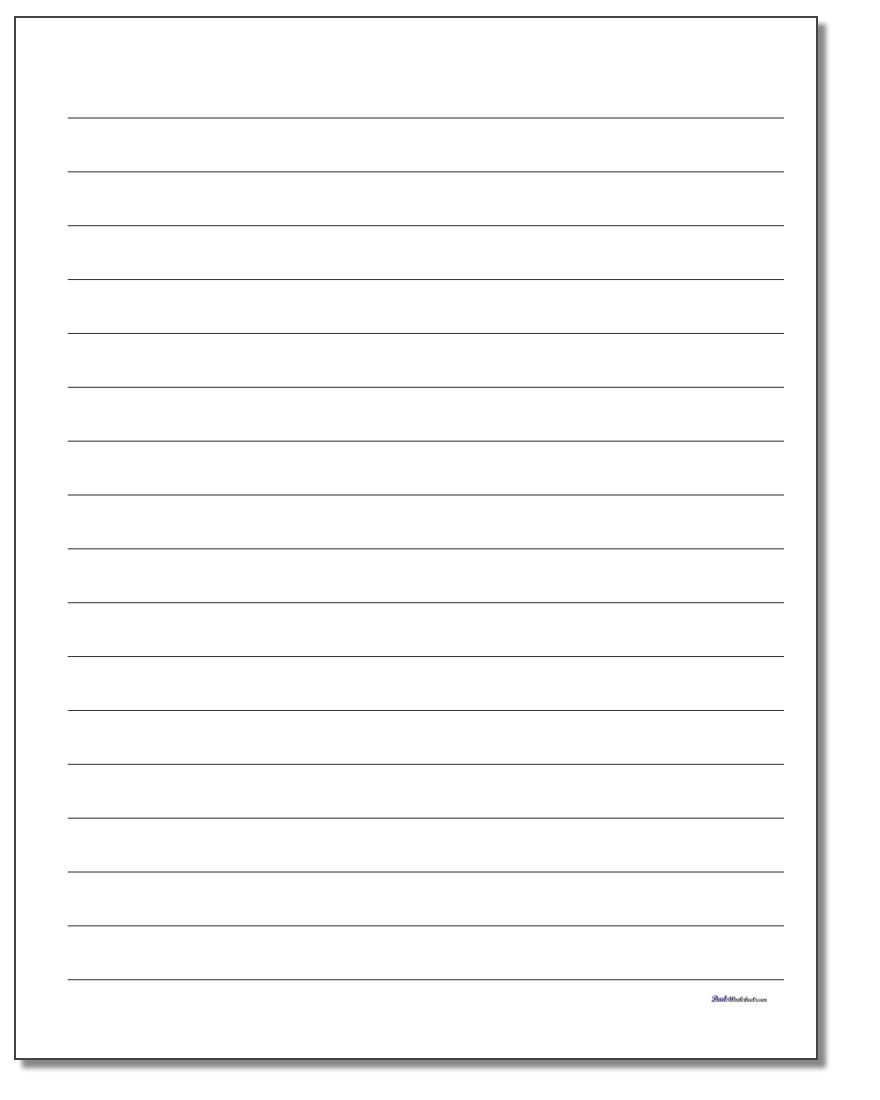 Printable Lined Paper Lined Paper Printable