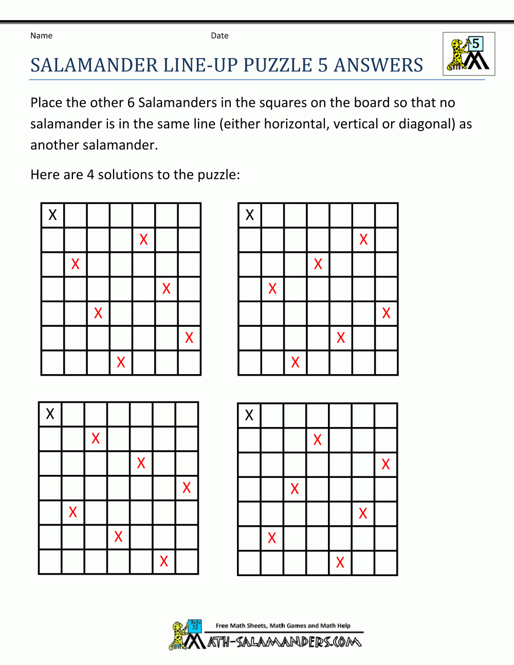 Printable Logic Puzzles For 5Th Graders Printable Crossword Puzzles