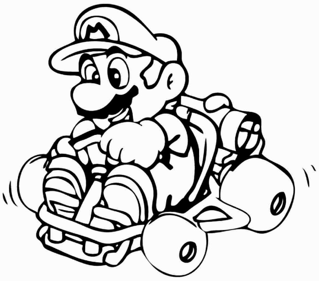 Printable Mario Coloring Pages At GetDrawings Free Download