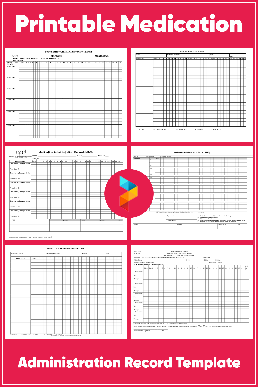 Printable Medication Administration Record Template