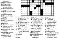 Printable Newspaper Crossword Puzzles For Free Nea Crosswords 